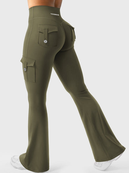 Leggings Movaelle CoreFlex acampanado cargo 34"