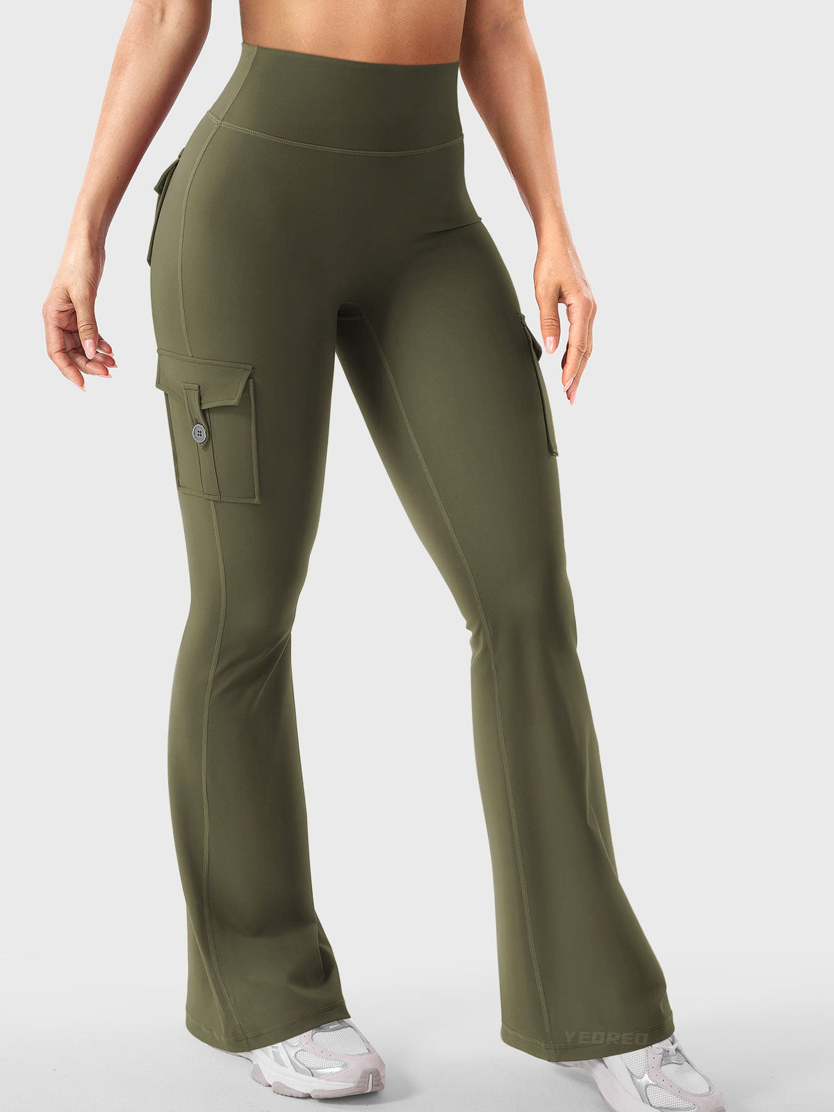 Leggings Movaelle CoreFlex acampanado cargo 34"
