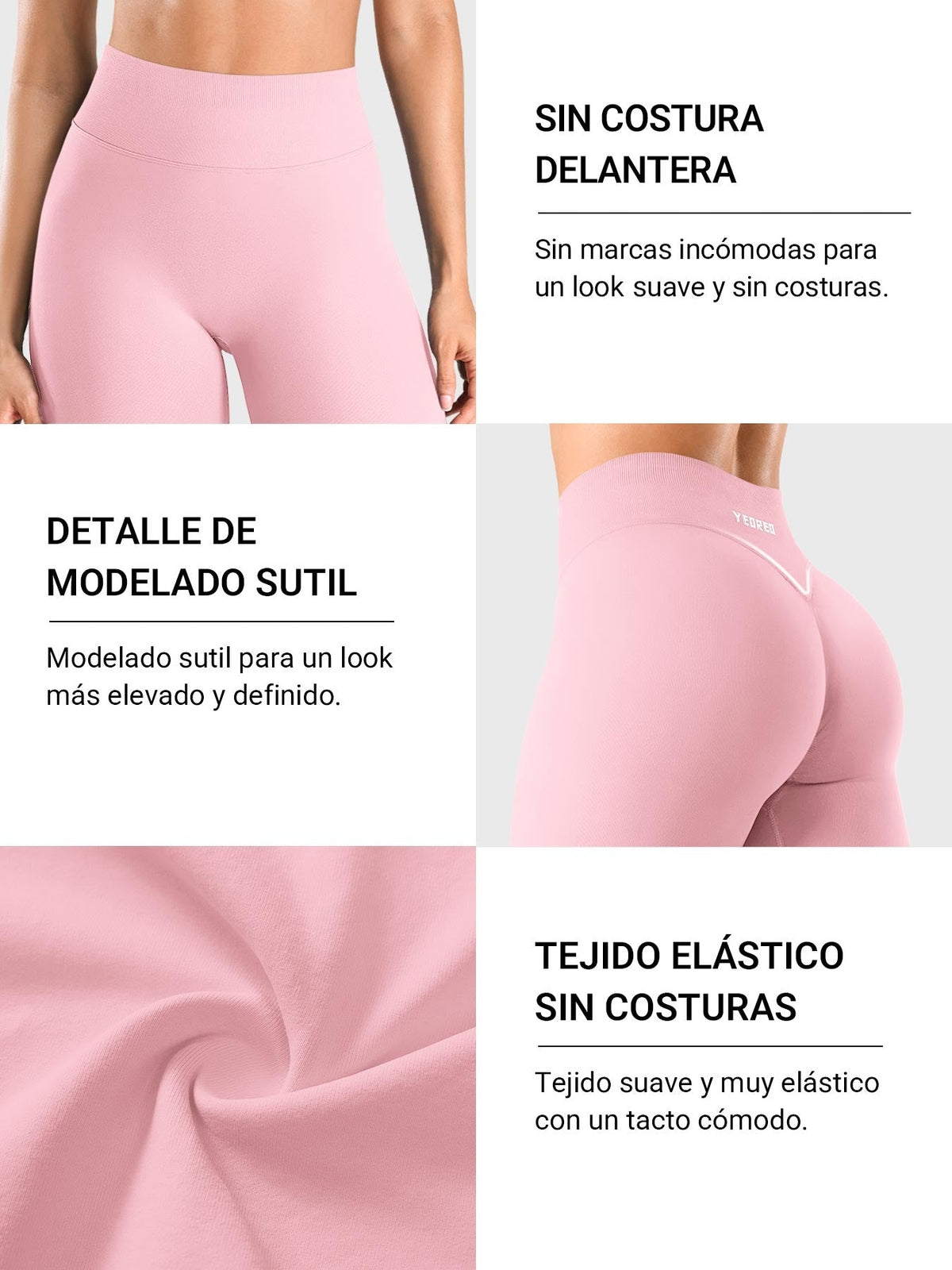 Leggings Movaelle Contour con fruncido invisible