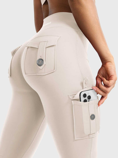 Leggings Movaelle CoreFlex acampanado cargo 34"