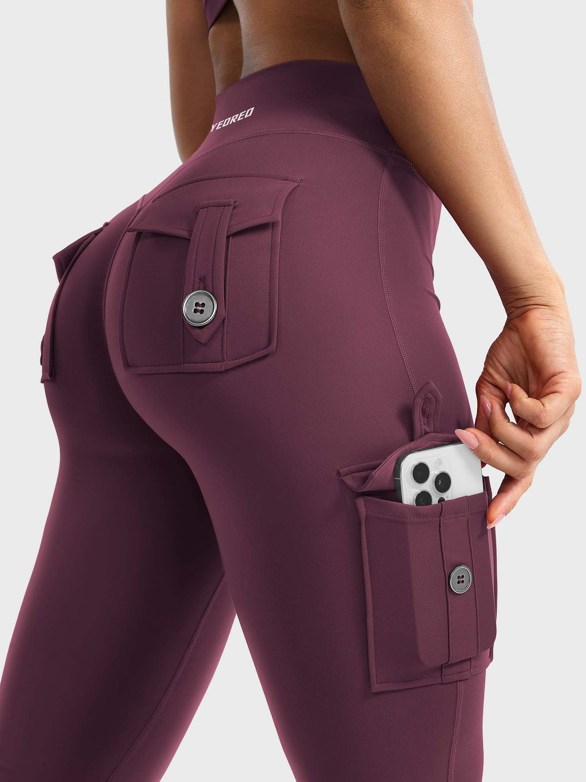 Leggings Movaelle CoreFlex acampanado cargo 30"