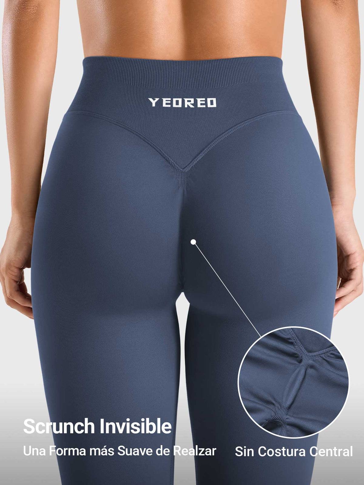 Leggings Movaelle Contour con fruncido invisible