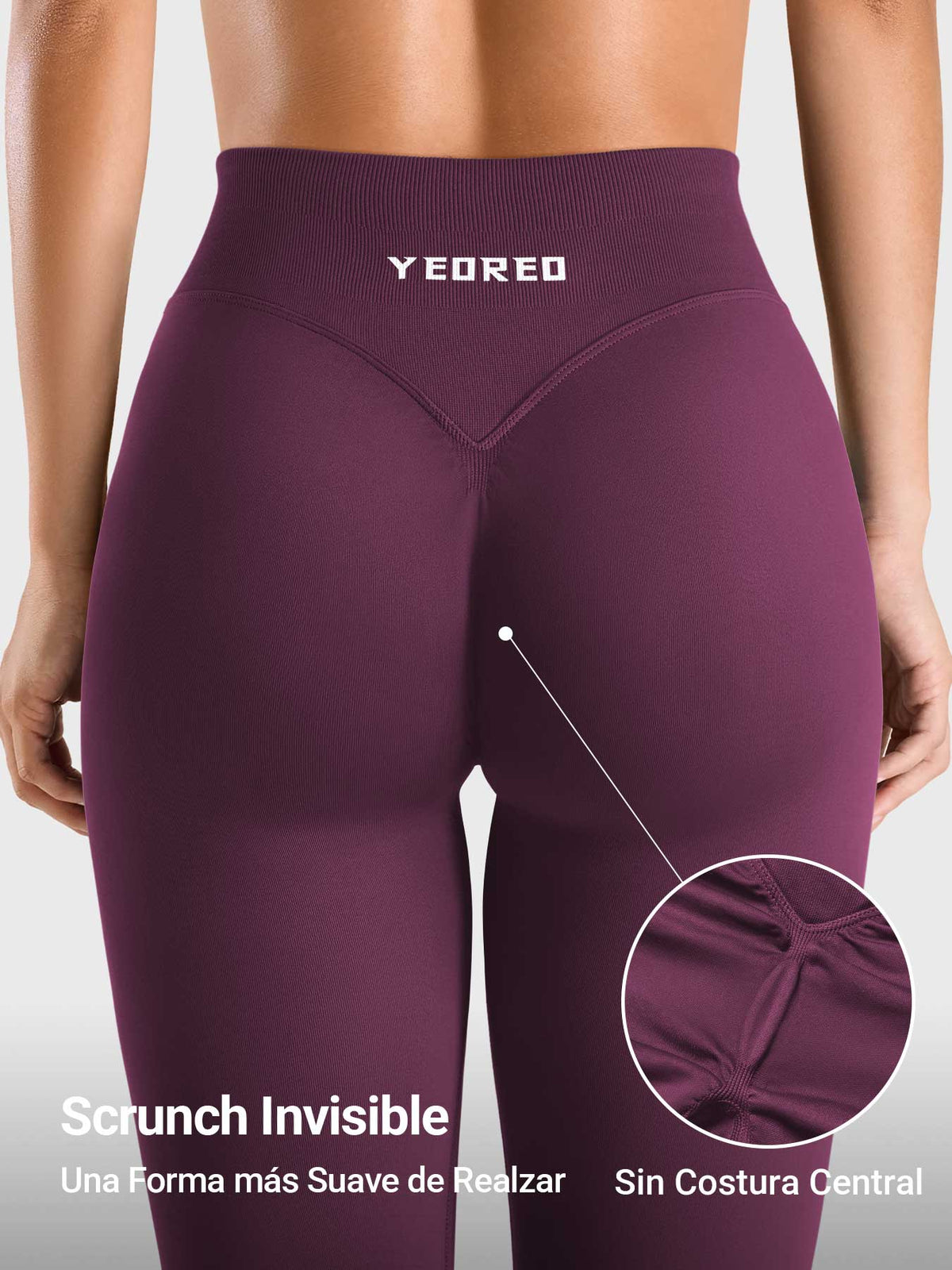 Leggings Movaelle Contour con fruncido invisible