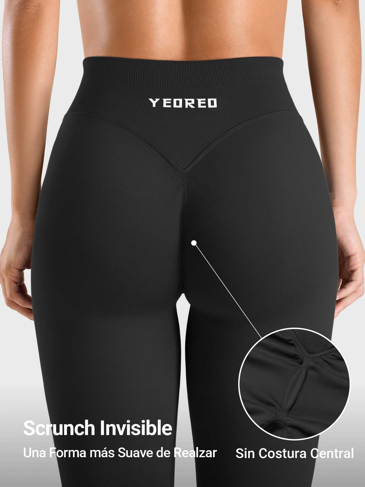 Leggings Movaelle Contour con fruncido invisible