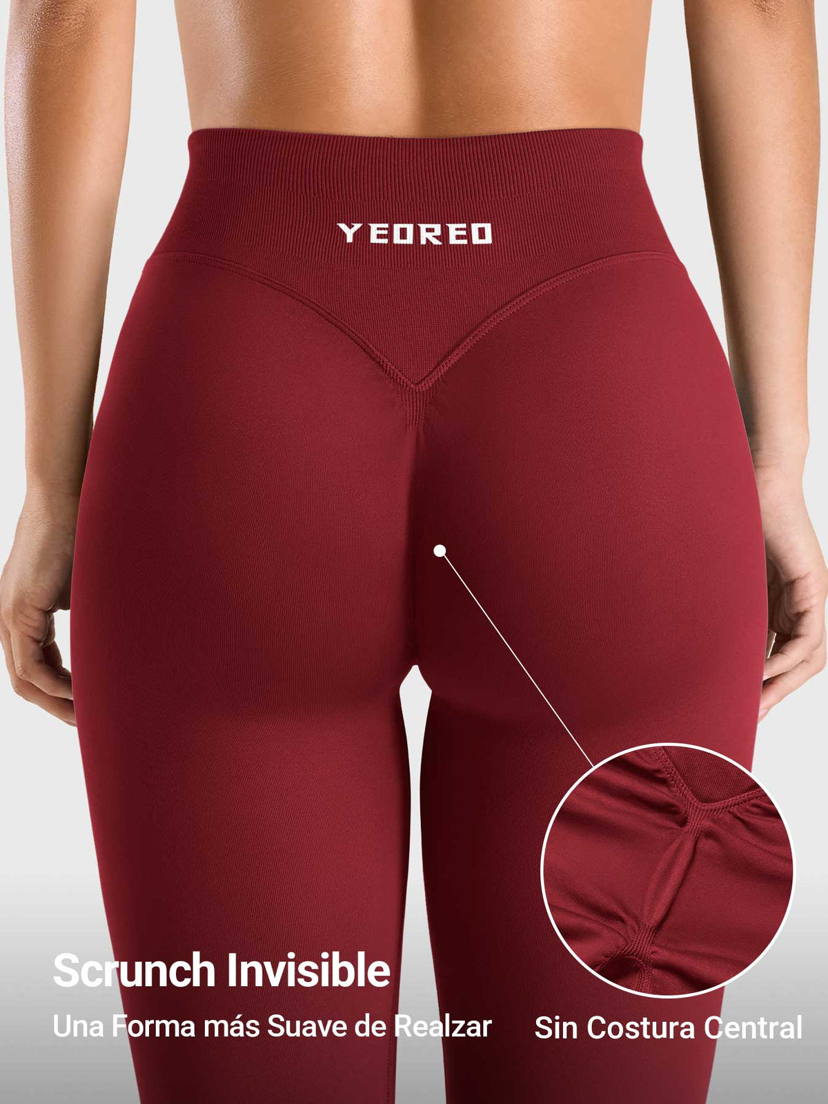 Leggings Movaelle Contour con fruncido invisible