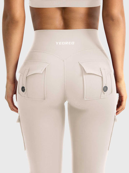 Leggings Movaelle CoreFlex acampanado cargo 34"