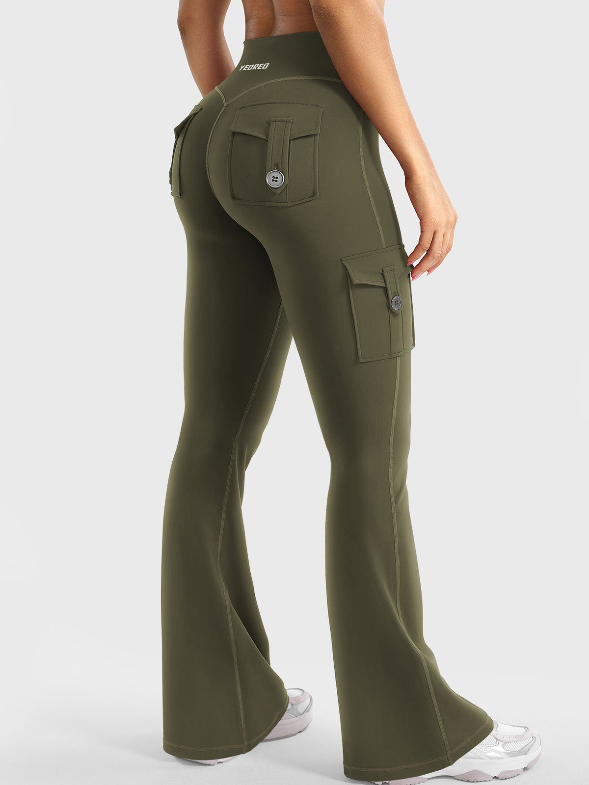 Leggings Movaelle CoreFlex acampanado cargo 34"