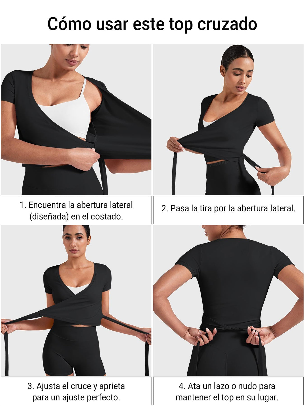 Camiseta de manga corta Movaelle Denaiy ballet cruzado