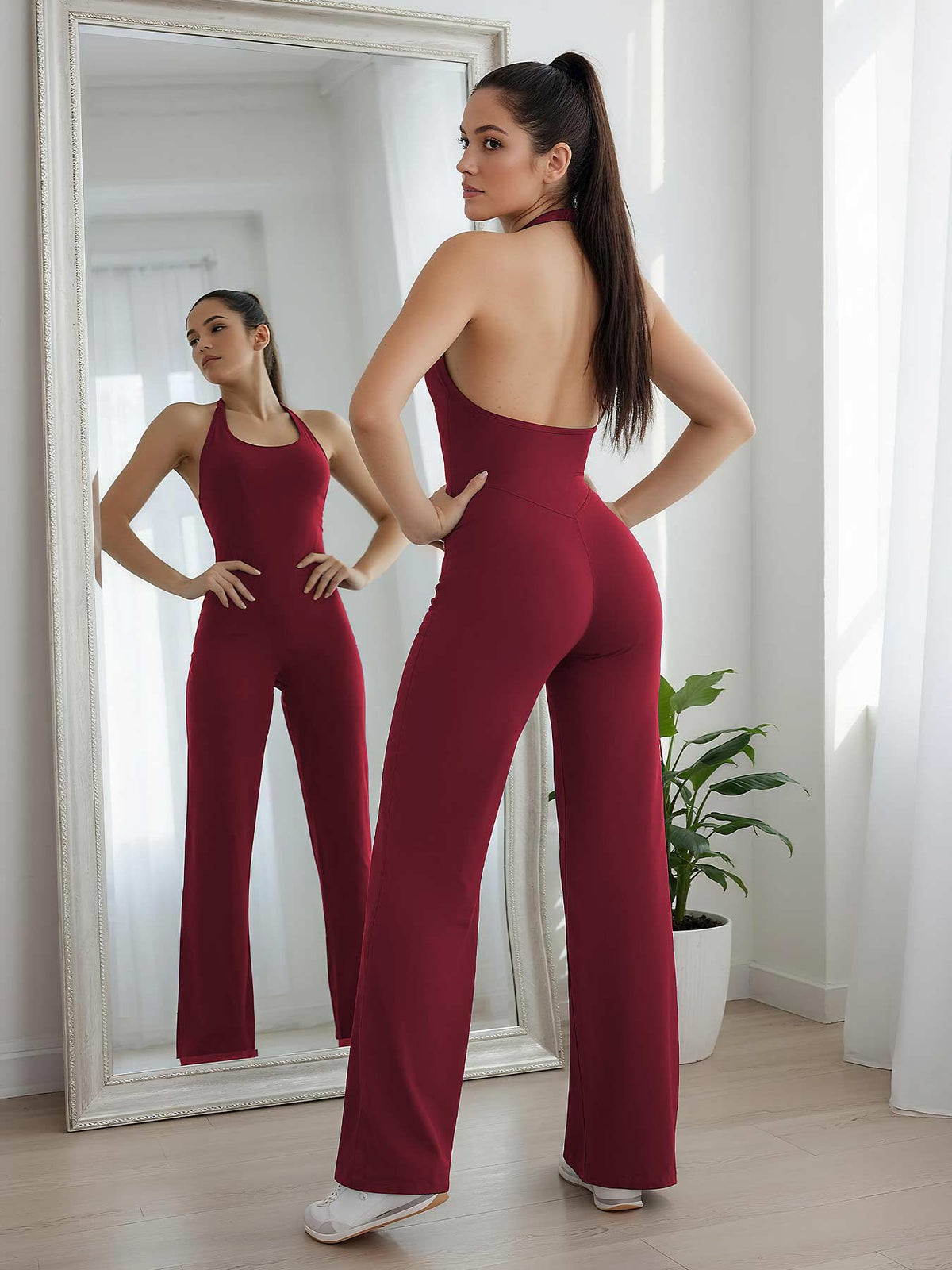 Mono largo Movaelle CoreFlex halter pierna recta