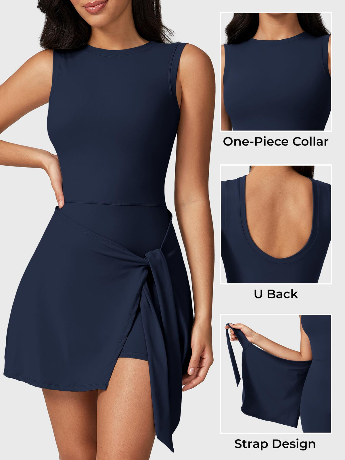 Vestido de tenis Movaelle CoreFlex sin mangas
