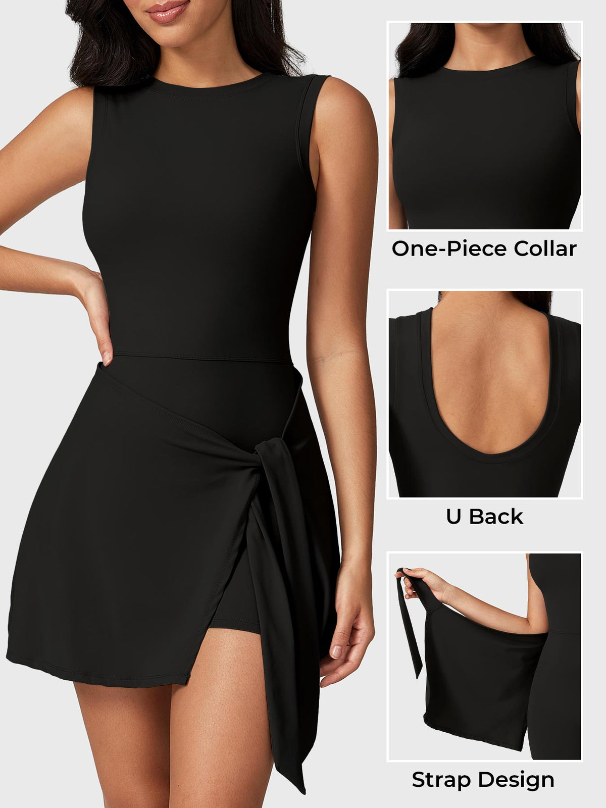 Vestido de tenis Movaelle CoreFlex sin mangas