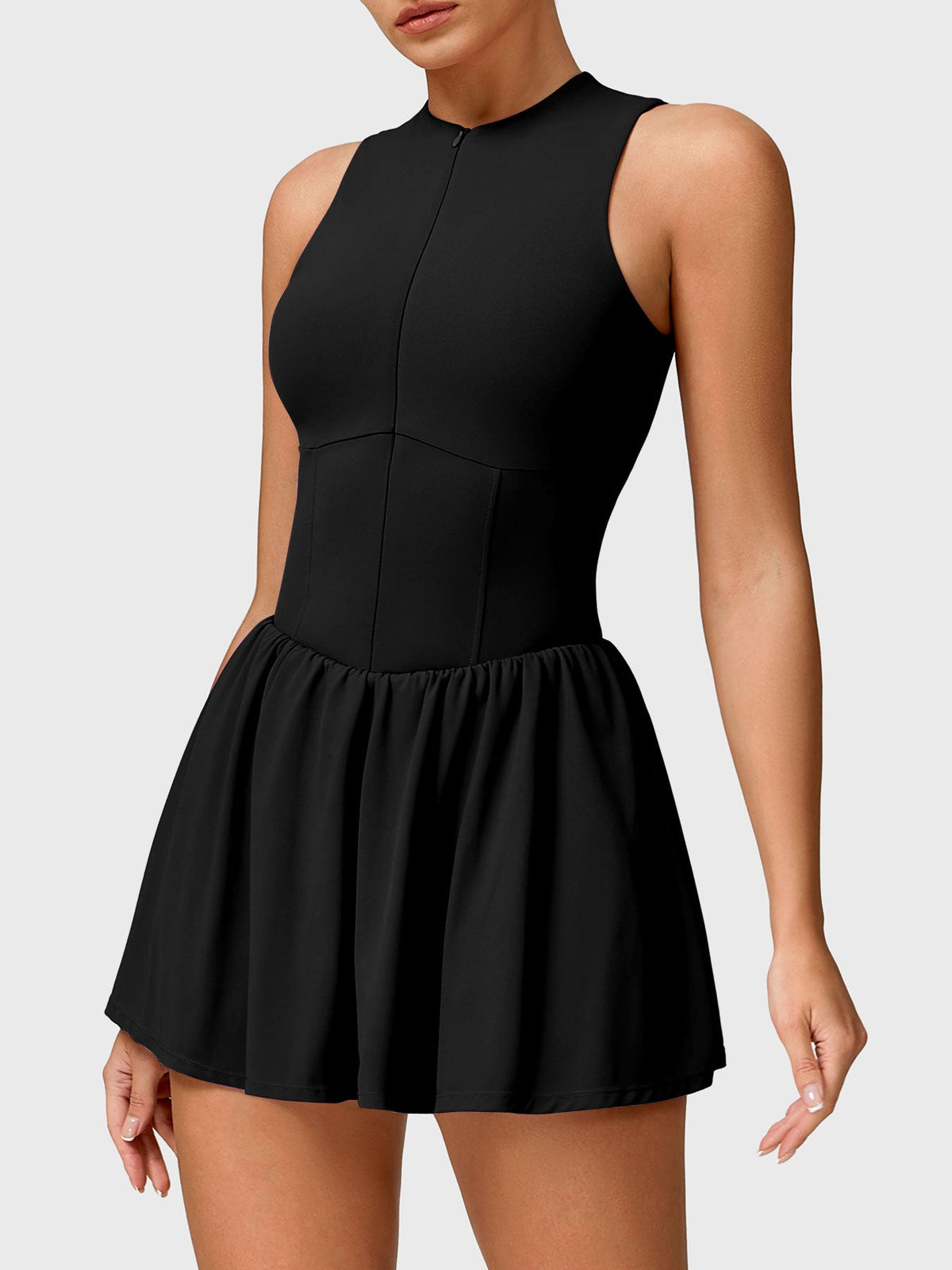 Vestido de tenis Movaelle CoreFlex con cremallera