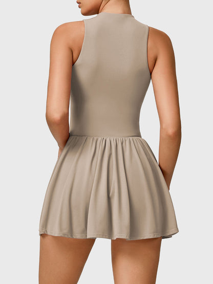 Vestido de tenis Movaelle CoreFlex con cremallera
