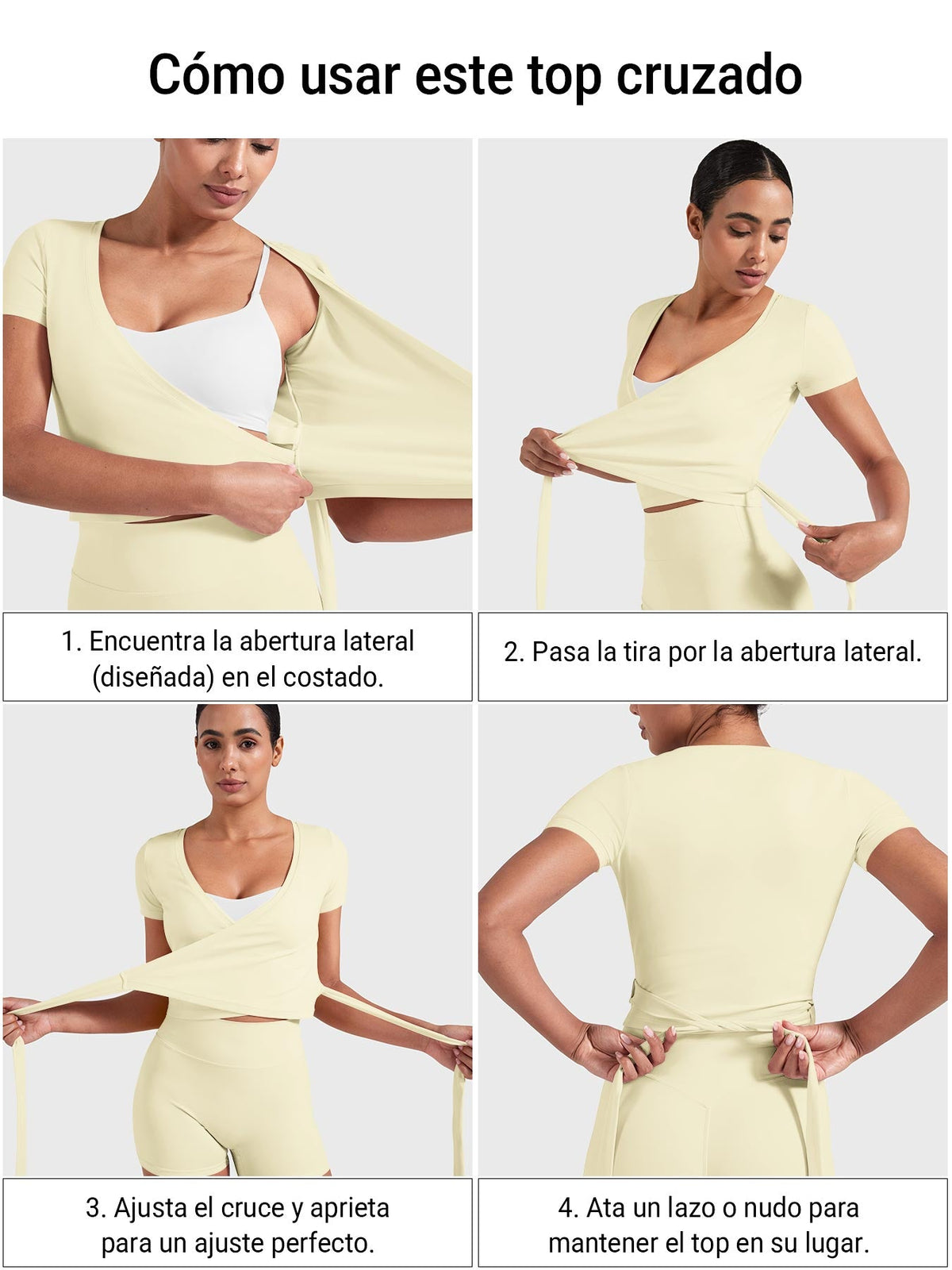 Camiseta de manga corta Movaelle Denaiy ballet cruzado