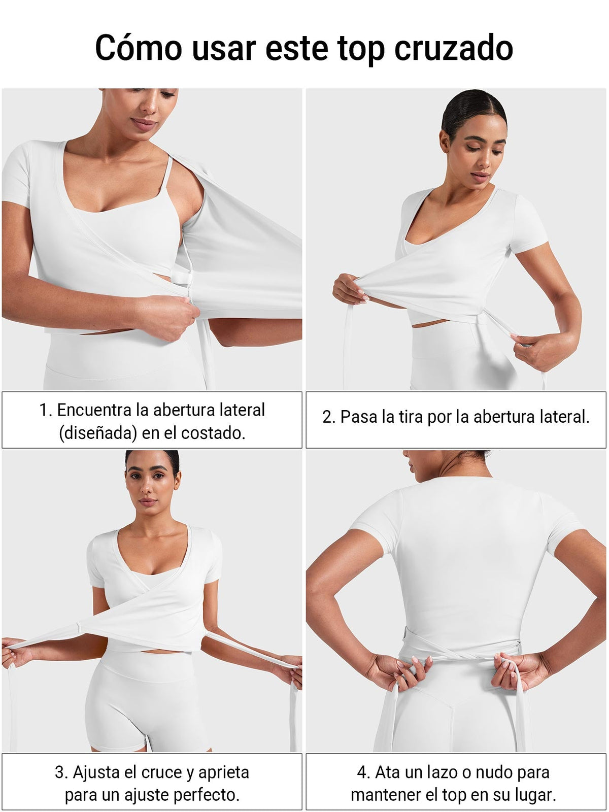 Camiseta de manga corta Movaelle Denaiy ballet cruzado