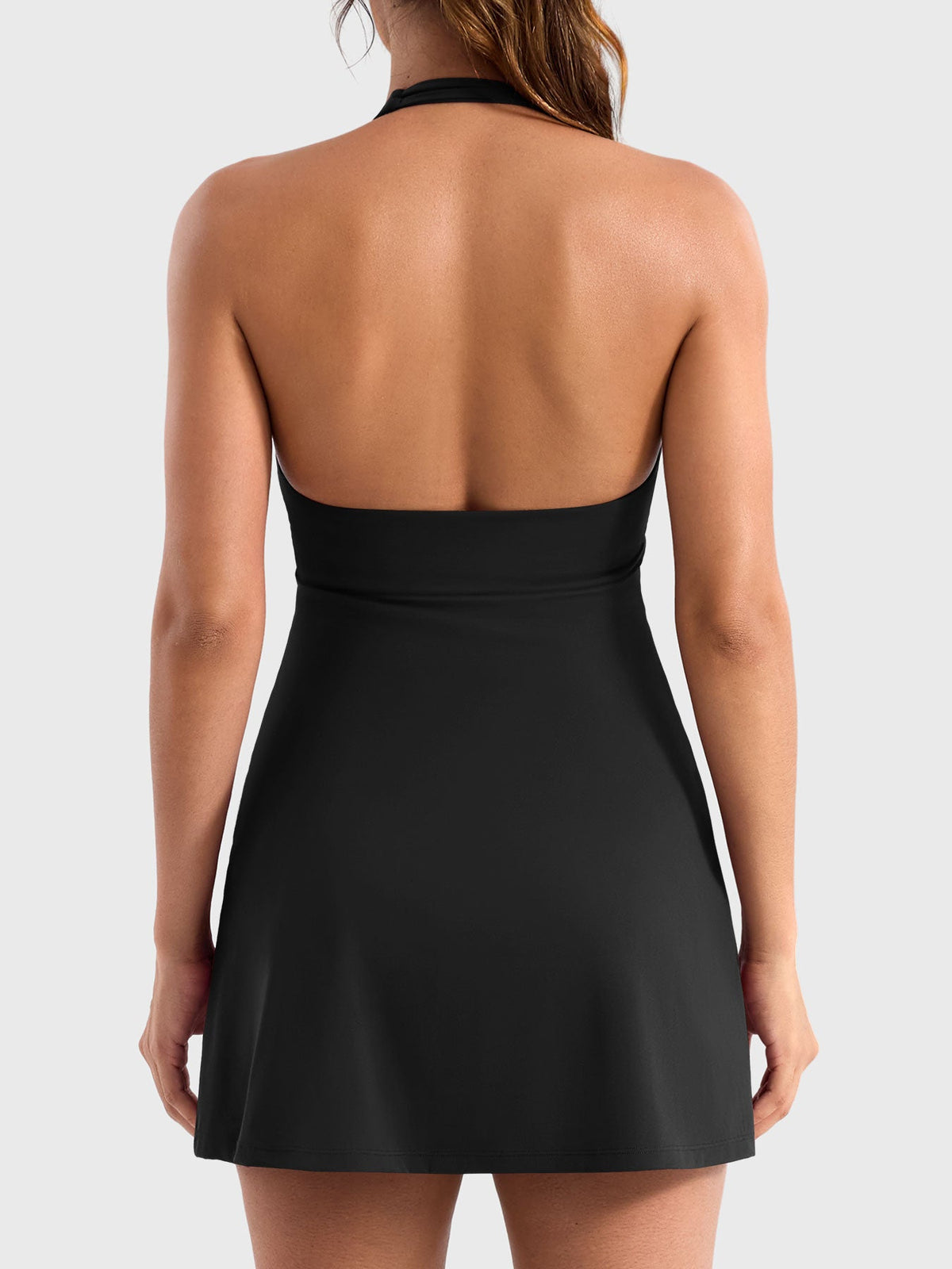 Vestido de tenis Movaelle CoreFlex con cuello halter
