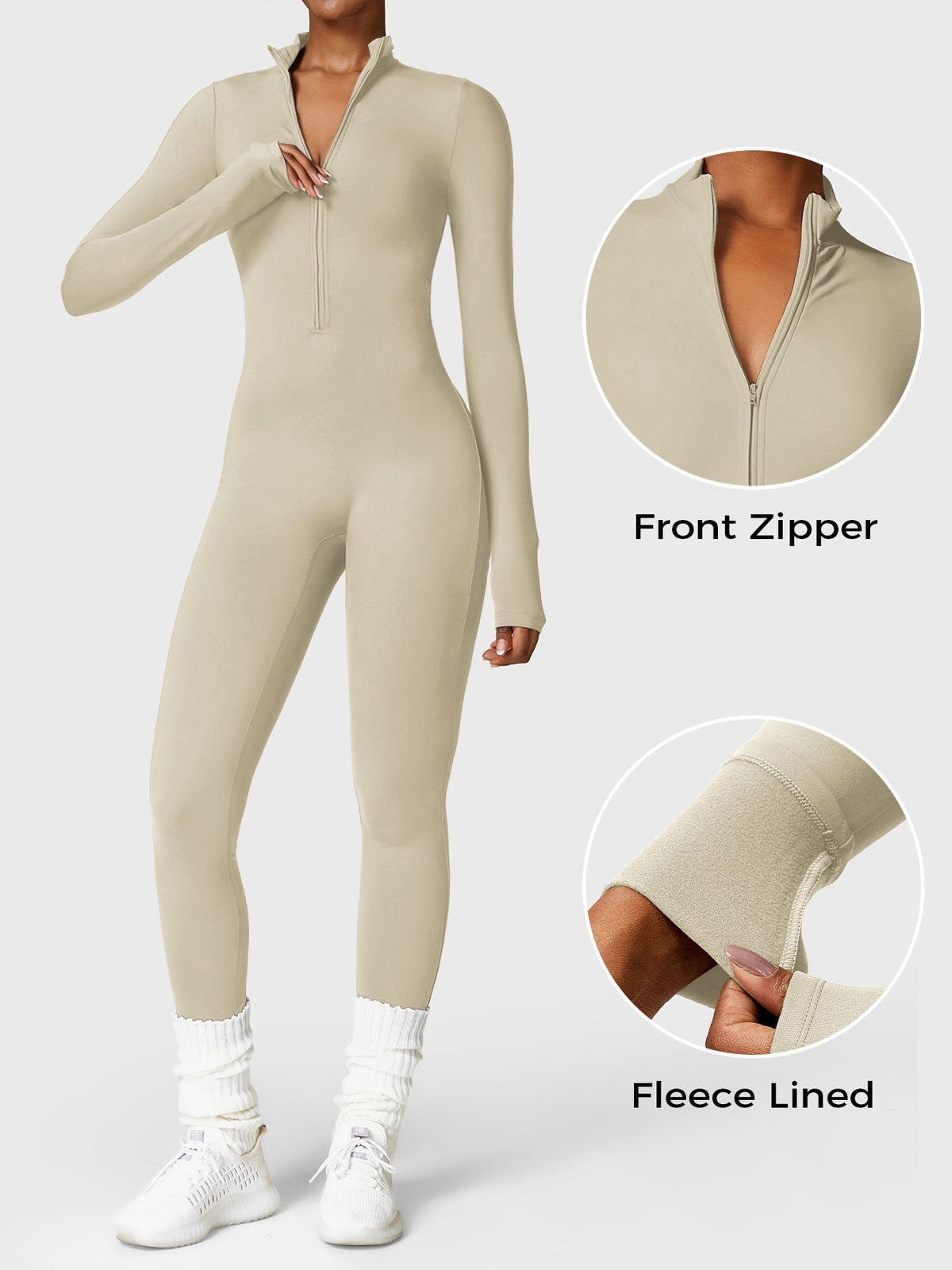 Mono largo Movaelle CoreFlex forro polar con cremallera