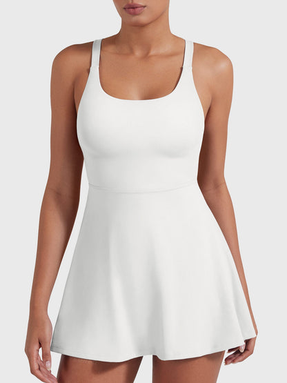 Vestido de tenis Movaelle CoreFlex con tirantes cruzados
