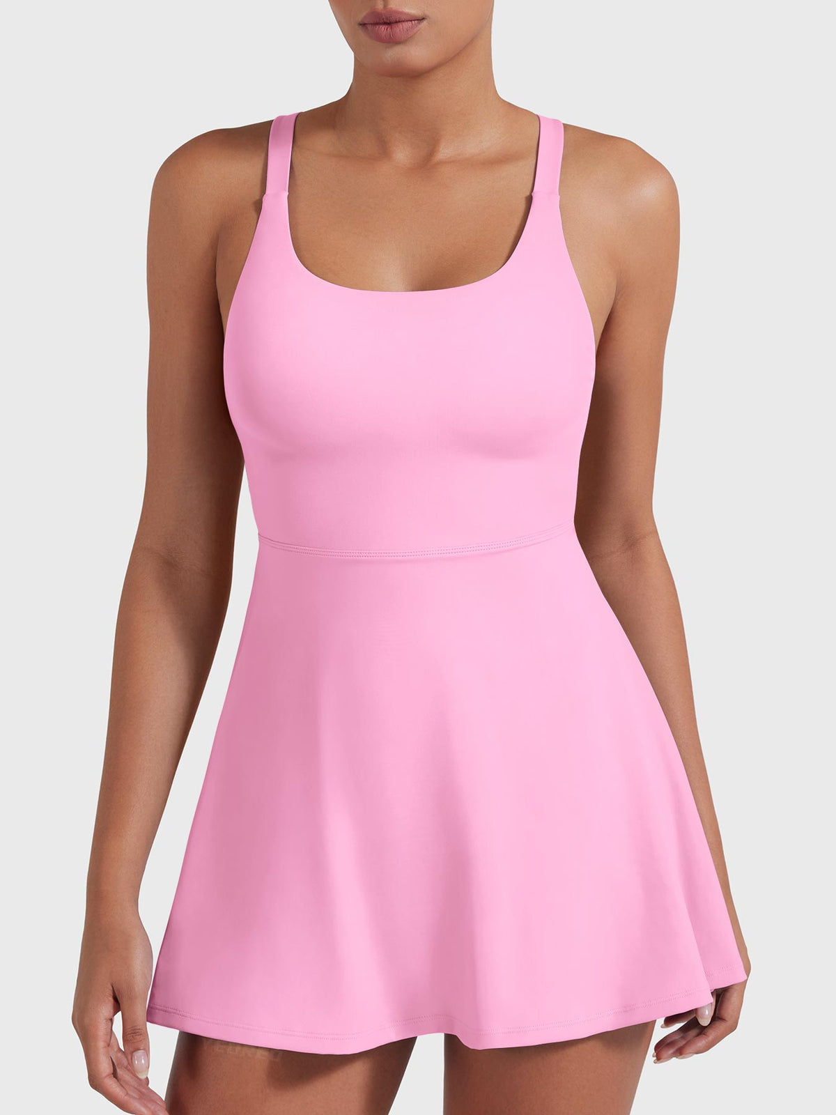 Vestido de tenis Movaelle CoreFlex con tirantes cruzados