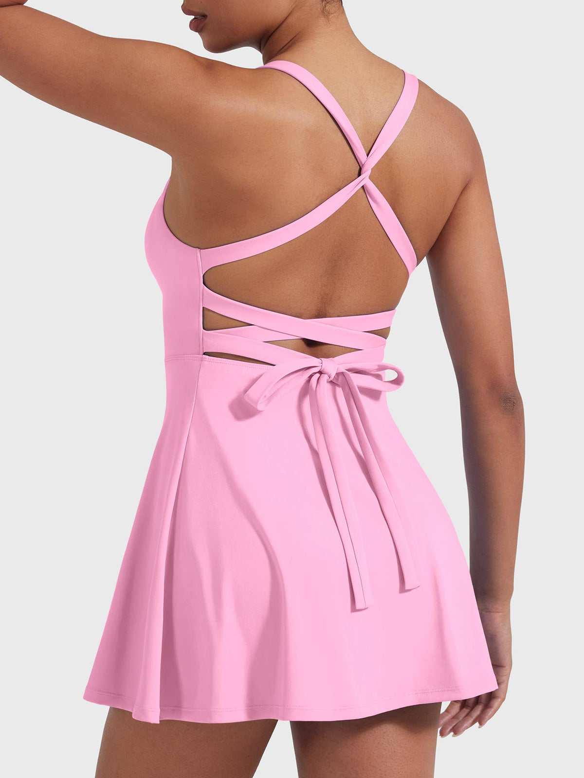 Vestido de tenis Movaelle CoreFlex con tirantes cruzados