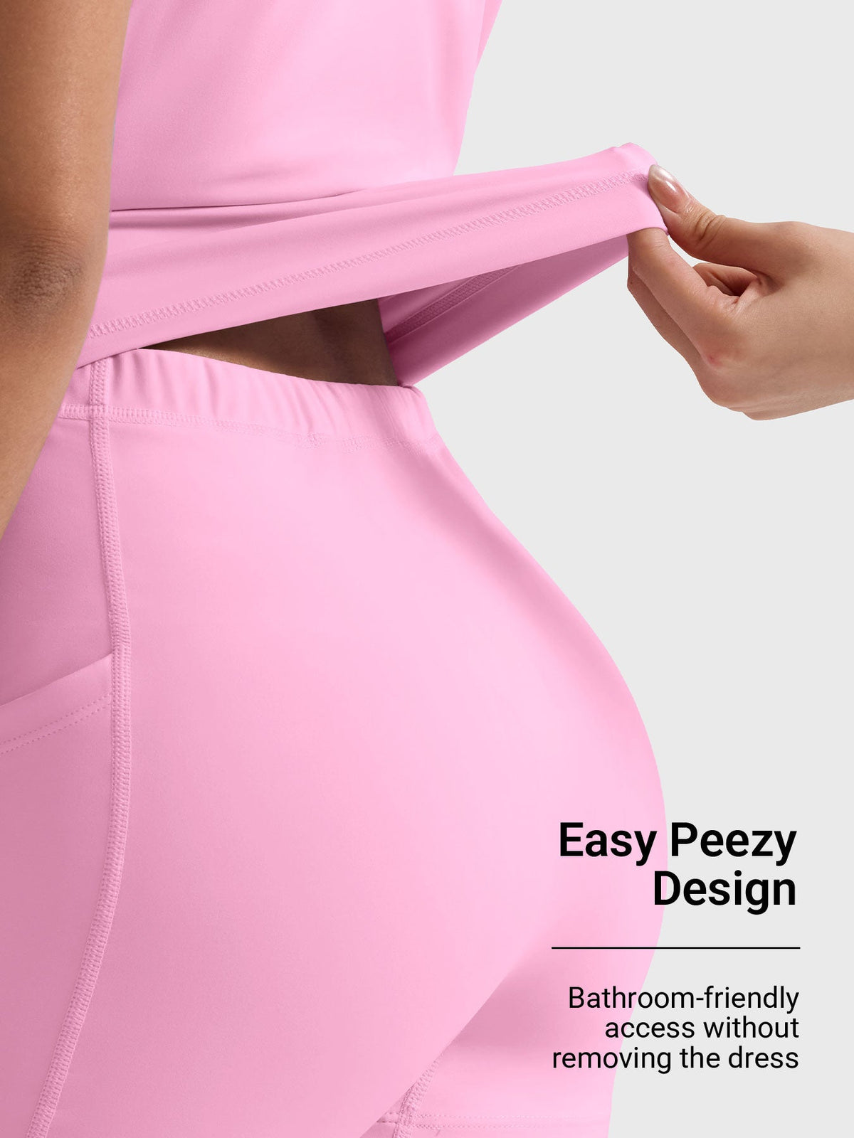 Vestido de tenis Movaelle CoreFlex con tirantes cruzados