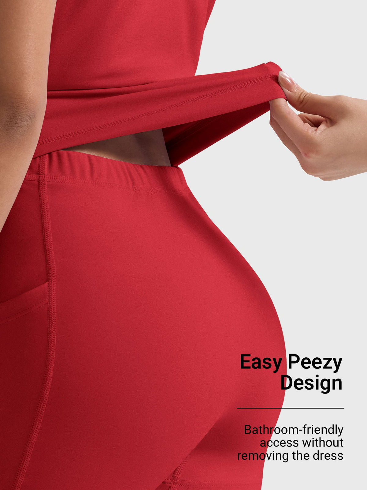 Vestido de tenis Movaelle CoreFlex con tirantes cruzados