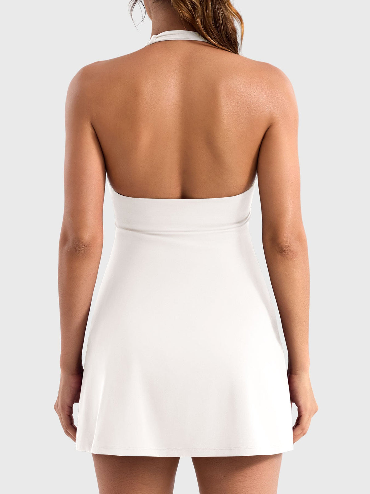Vestido de tenis Movaelle CoreFlex con cuello halter
