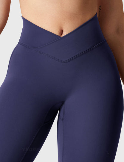 Leggings Movaelle flare con cintura en V