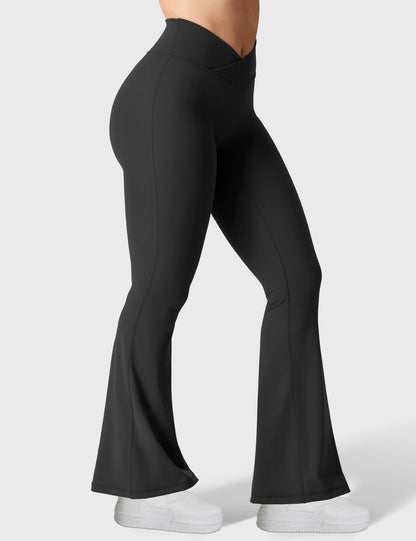 Leggings Movaelle flare con cintura en V
