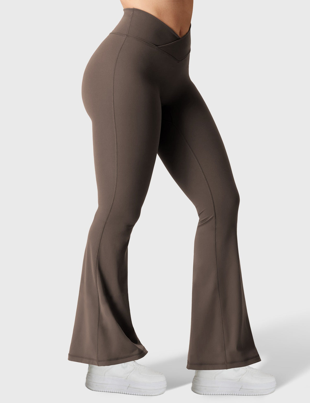Leggings Movaelle flare con cintura en V