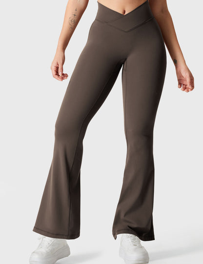 Leggings Movaelle flare con cintura en V