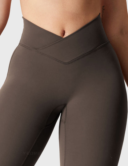Leggings Movaelle flare con cintura en V