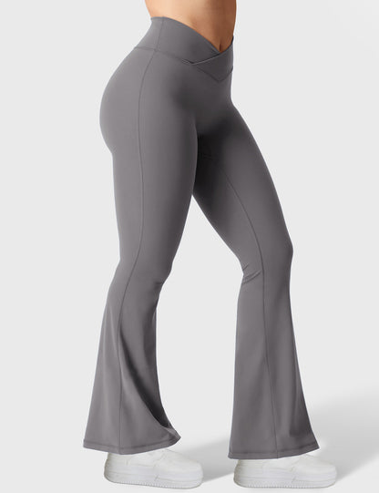 Leggings Movaelle flare con cintura en V