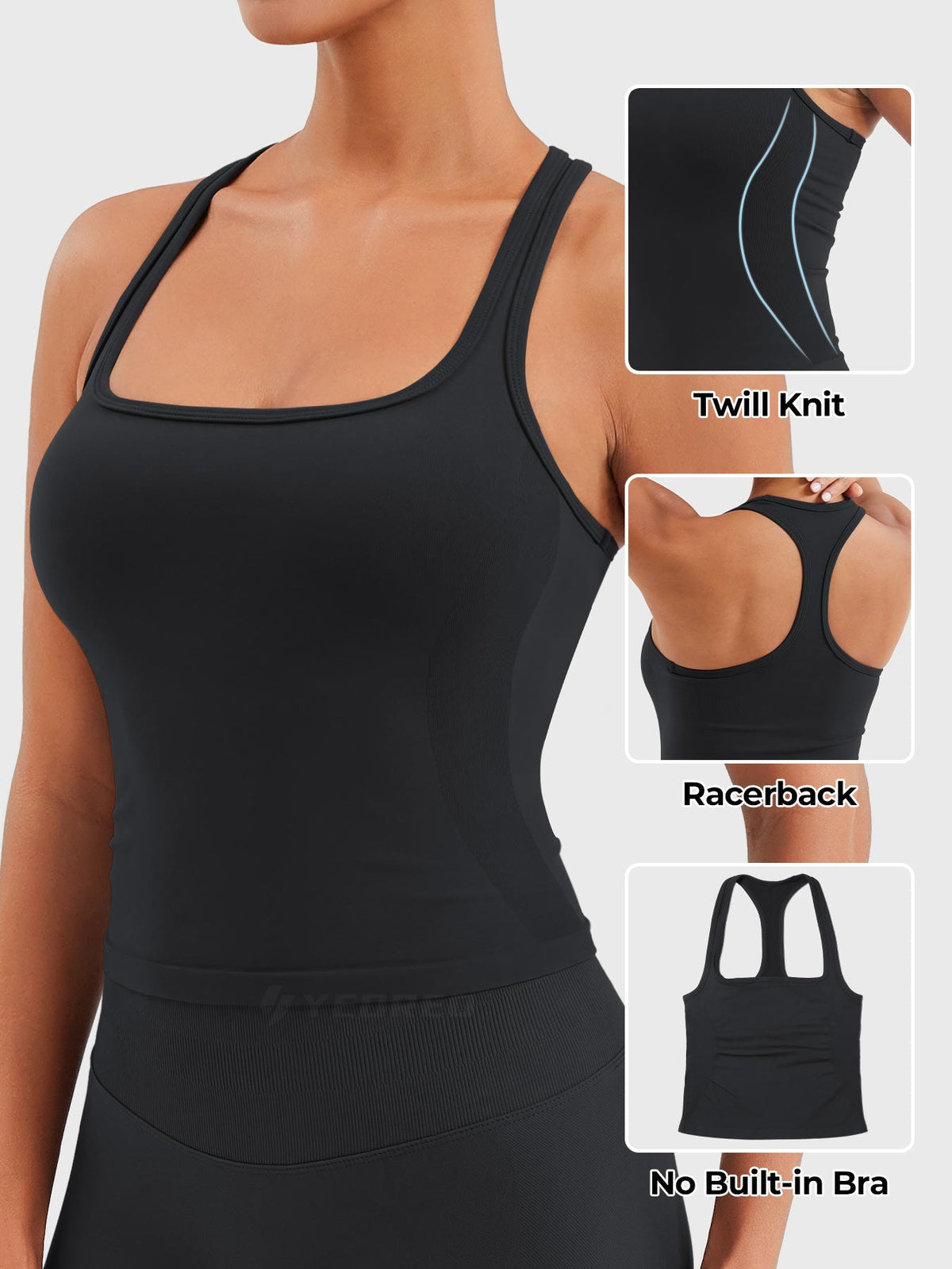 Camiseta de tirantes Movaelle CoreFlex sin costuras espalda