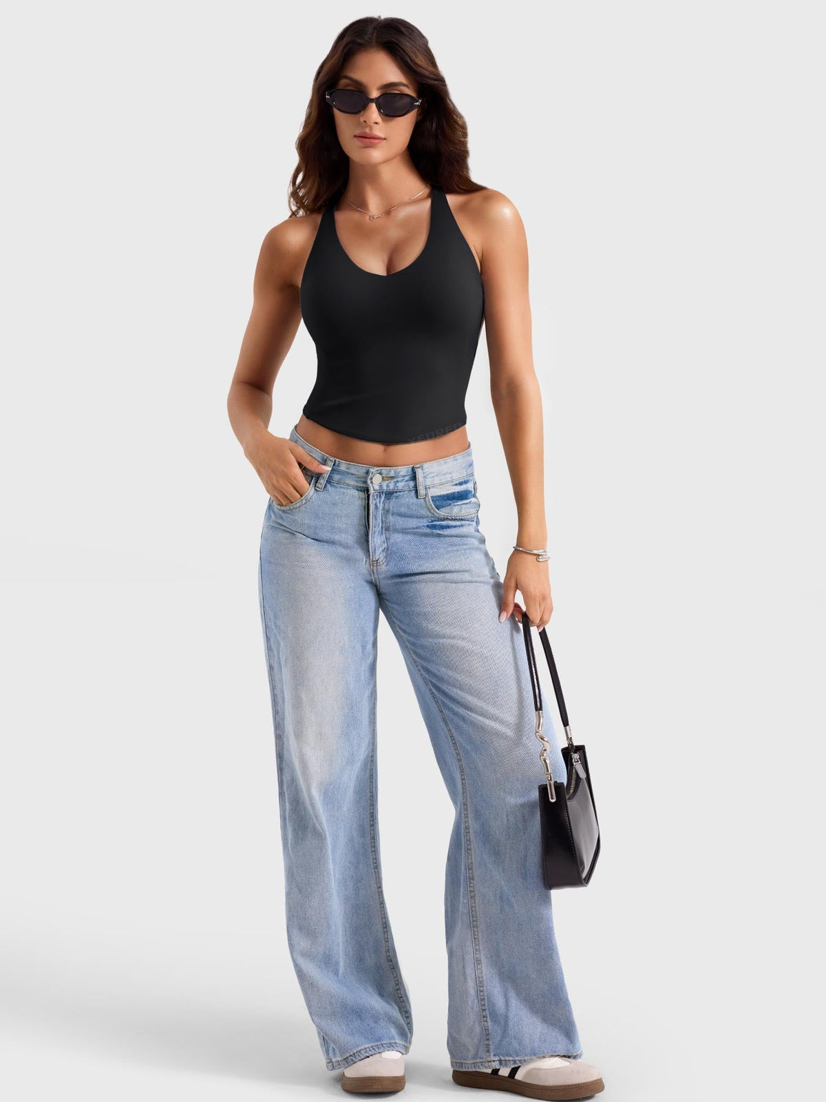 Camiseta de tirantes Movaelle Ease espalda abierta tie back