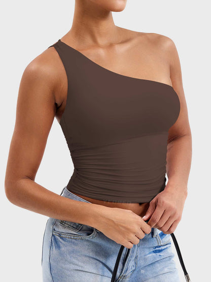 Camiseta Movaelle CoreFlex deportiva de un hombro