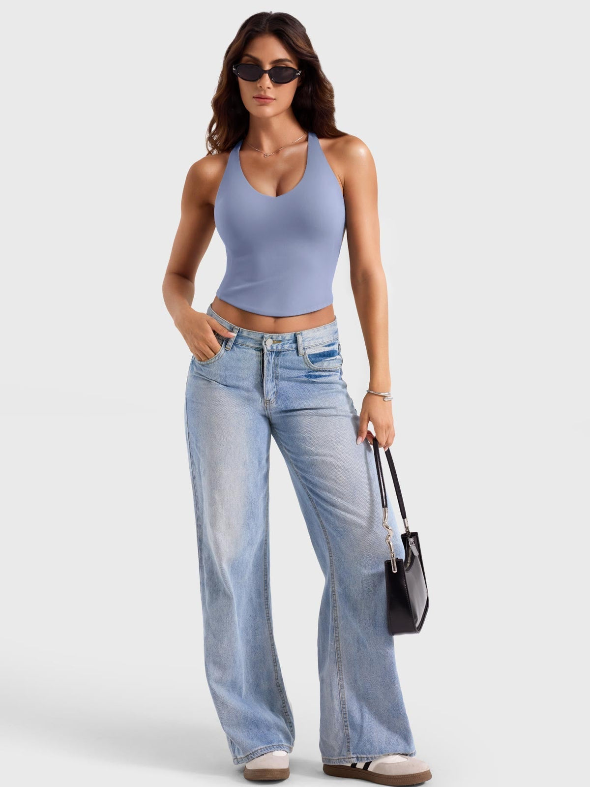 Camiseta de tirantes Movaelle Ease espalda abierta tie back