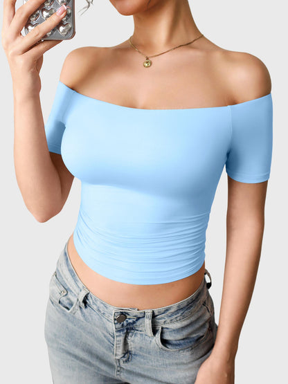 Camiseta Movaelle Ease Y2K de un hombro