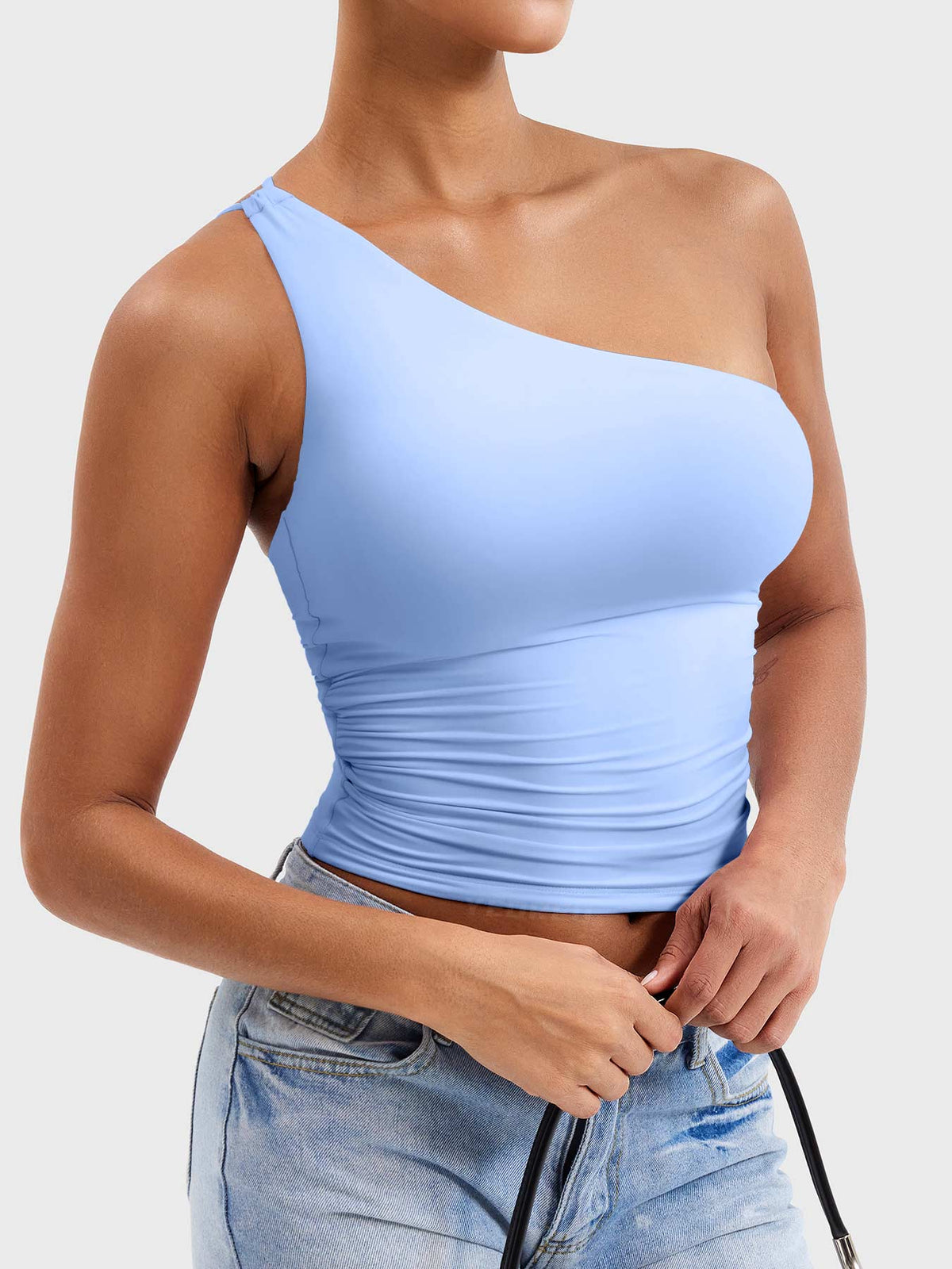 Camiseta Movaelle CoreFlex deportiva de un hombro