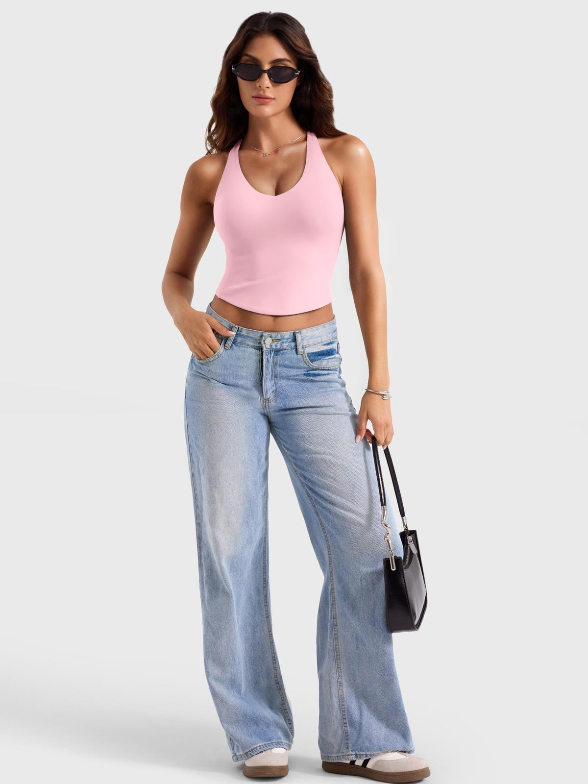 Camiseta de tirantes Movaelle Ease espalda abierta tie back