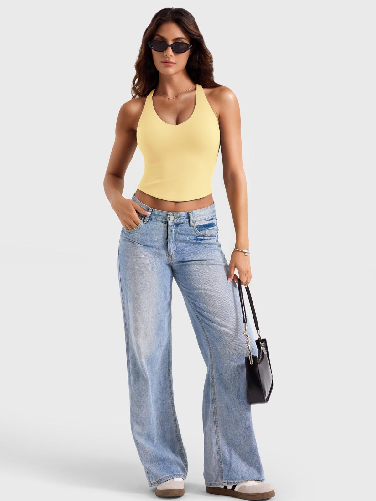 Camiseta de tirantes Movaelle Ease espalda abierta tie back