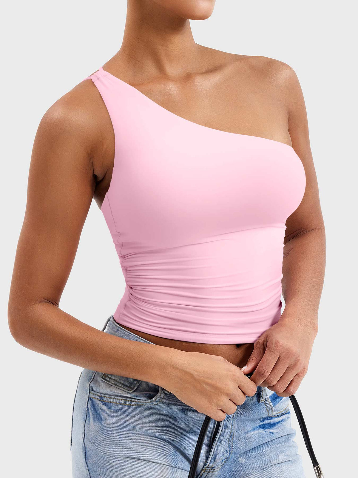 Camiseta Movaelle CoreFlex deportiva de un hombro