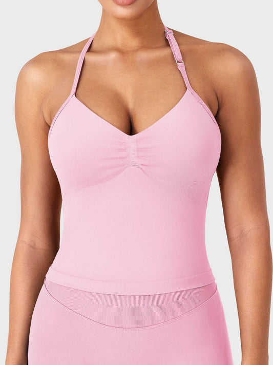 Camiseta de tirantes Movaelle CoreFlex halter cuello alto