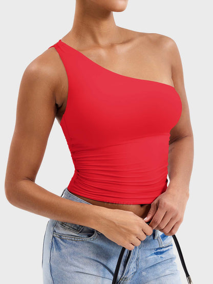 Camiseta Movaelle CoreFlex deportiva de un hombro