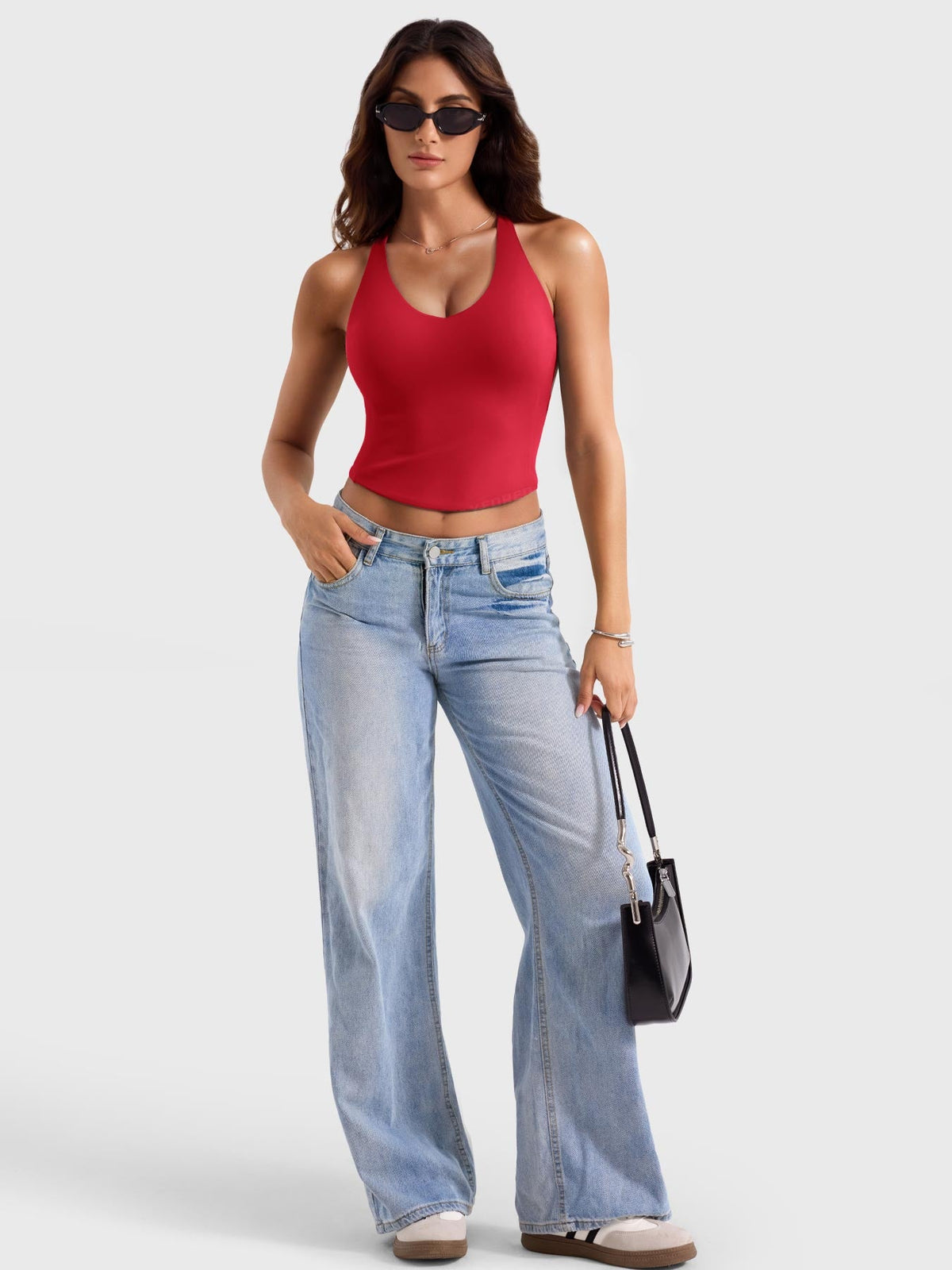 Camiseta de tirantes Movaelle Ease espalda abierta tie back