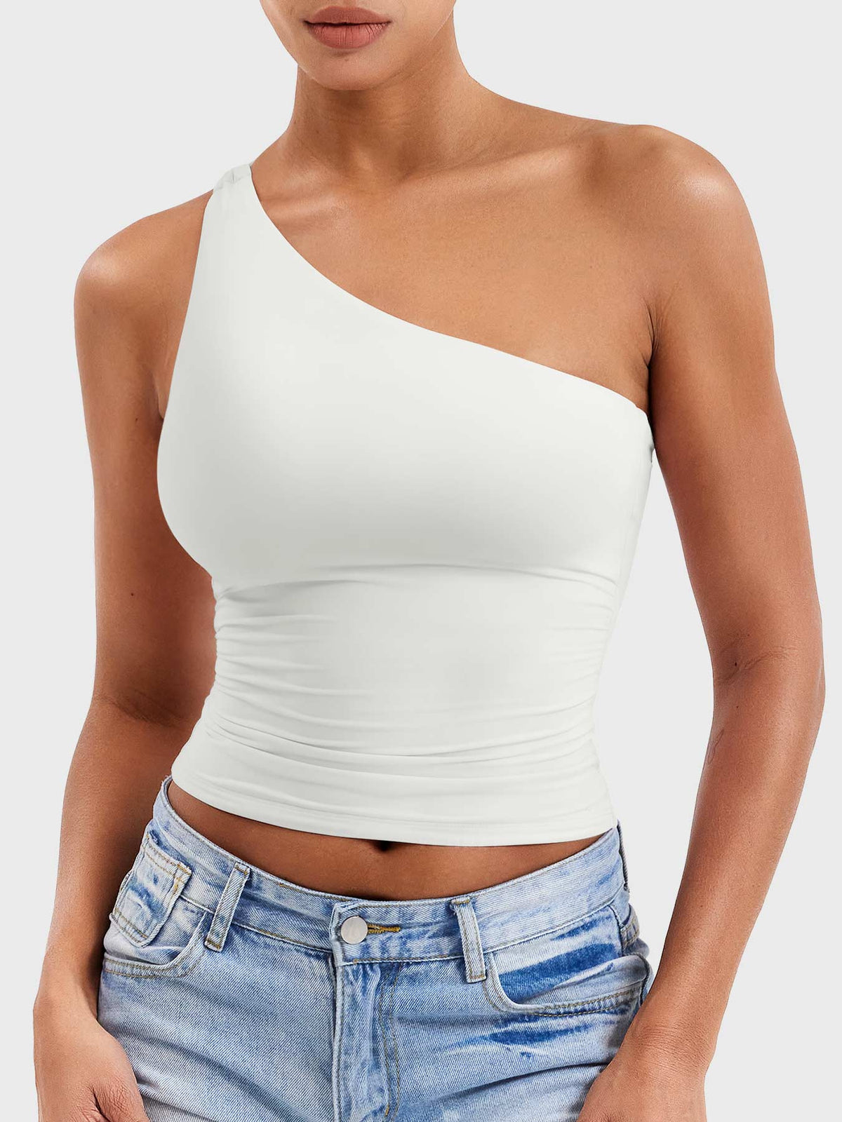 Camiseta Movaelle CoreFlex deportiva de un hombro