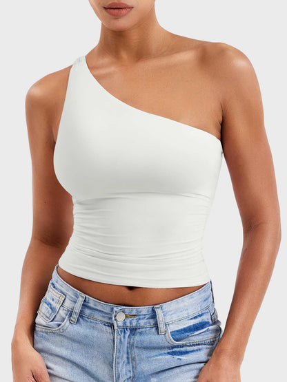 Camiseta Movaelle CoreFlex deportiva de un hombro