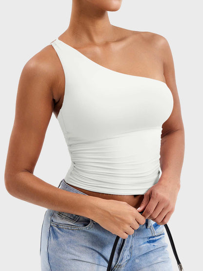 Camiseta Movaelle CoreFlex deportiva de un hombro