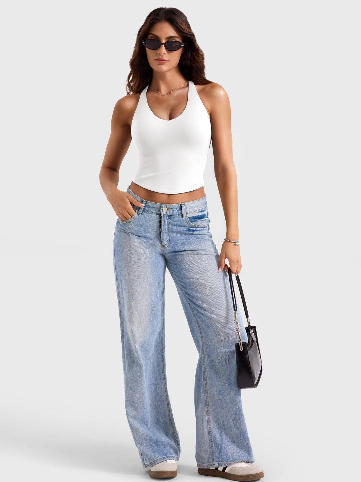 Camiseta de tirantes Movaelle Ease espalda abierta tie back