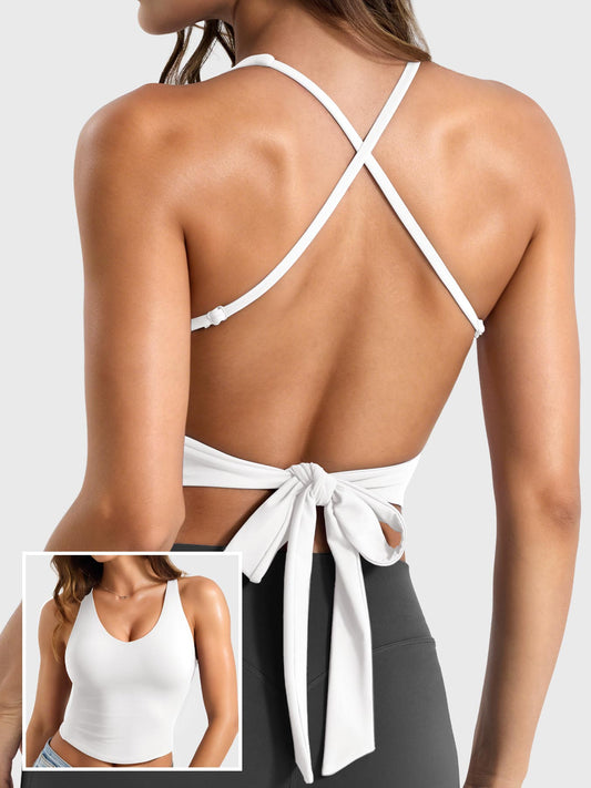 Camiseta de tirantes Movaelle Ease espalda abierta tie back
